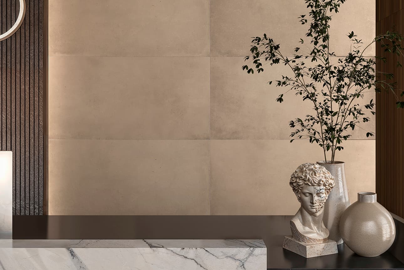 Tau Cerámica Detroit — A clean, architectural take on cement.